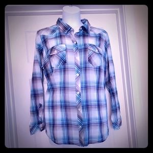 Torrid 2X Plaid Long Sleeve